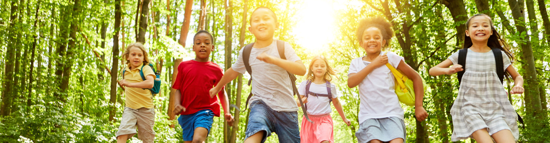 kids walking outdoor