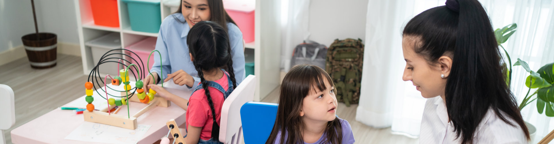 a daycare with kids and adults